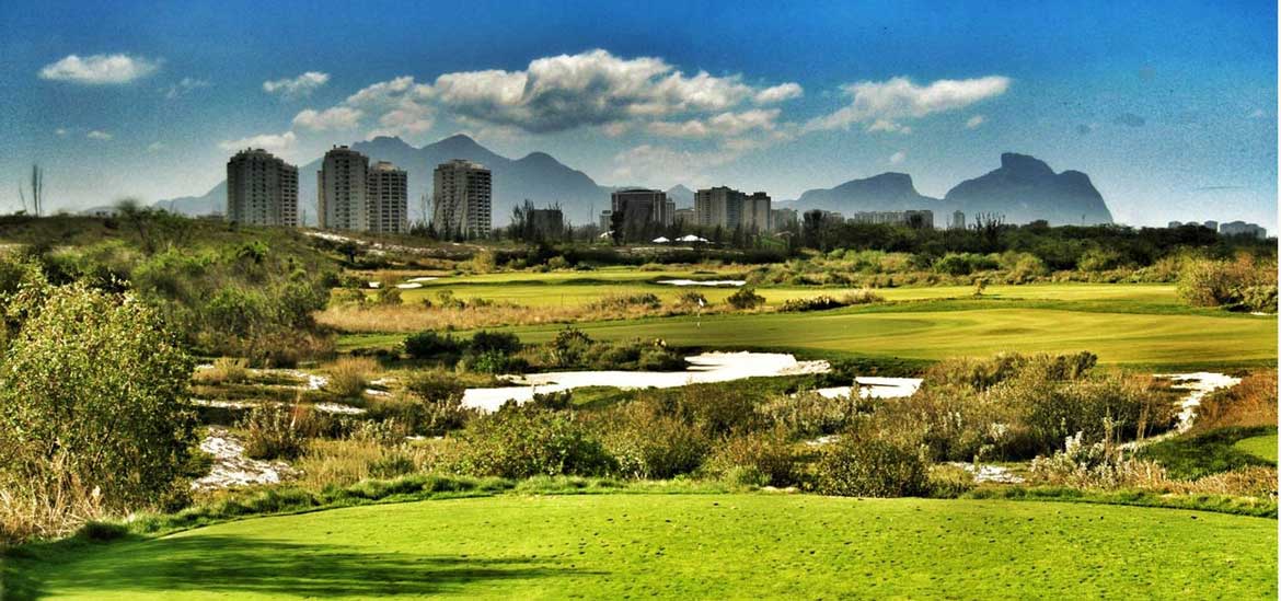 Den olympiska golfbanan i Rio. Foto: Rio2016