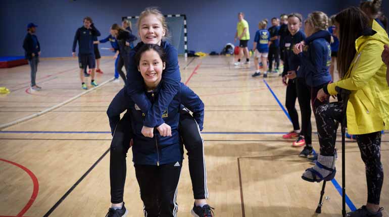 Från avslutningshelgen Youth Olympic Camp på Bosön. Foto: SOK