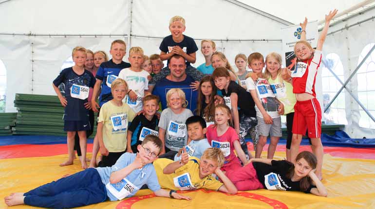Brotttaren och olympiern Jalmar Sjöberg på Olympic Day i Malmö 2015. Foto: SOK