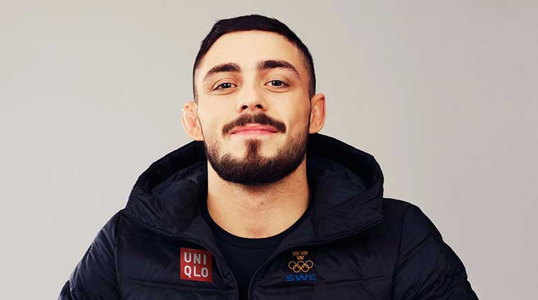 Brottaren Alex Bjurberg Kessidis ska tävla för Sverige i Europeiska Spelen i Minsk. Foto: John Gripenholm.