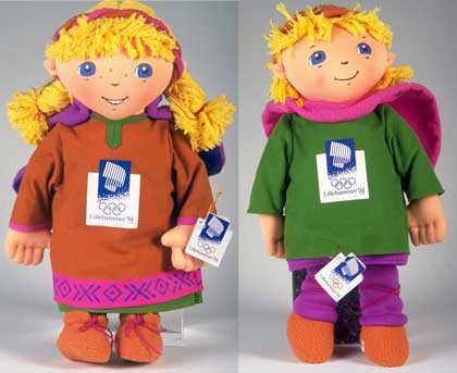 Maskotar Lillehammer 1994: Kristin och Håkon
